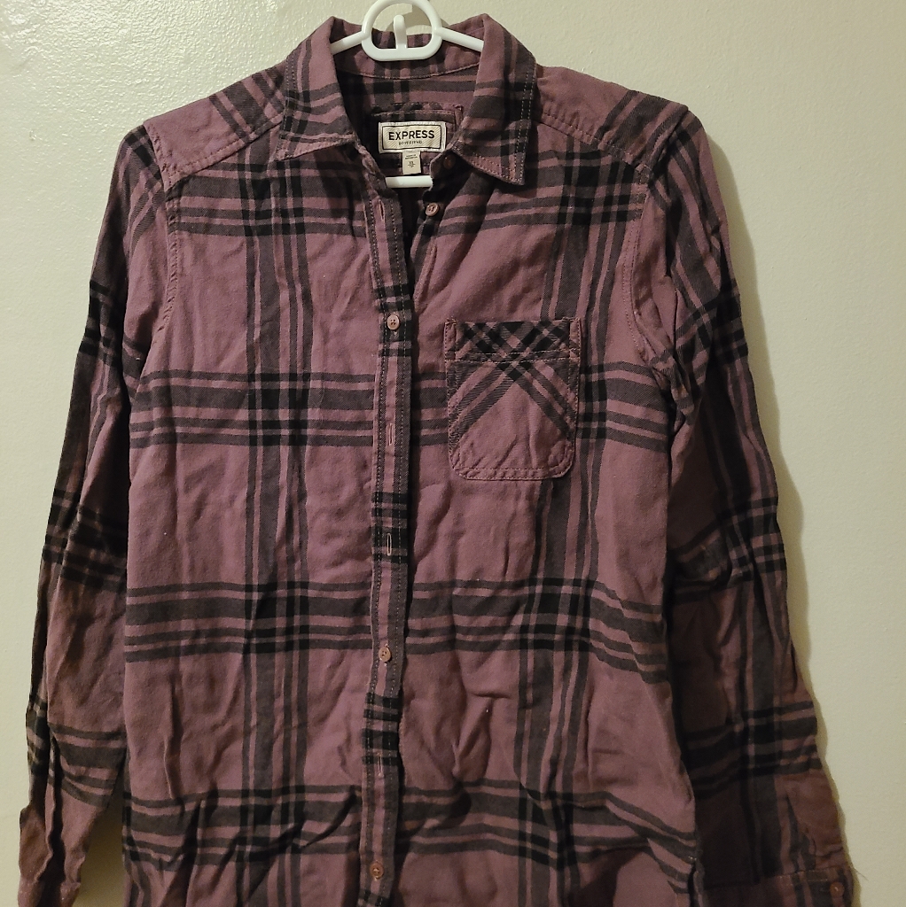 Express Boyfriend Button-Down